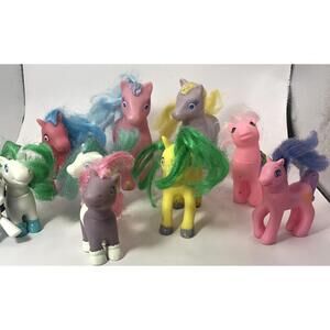 My Little Pony Mini Figures Tara Toy Hasbro Heads Move Vintage Lot Of 10